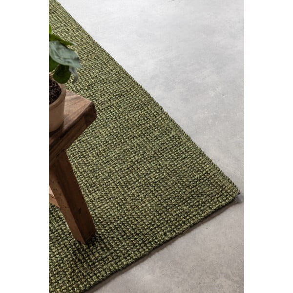 Khaki-farbener Jute-Teppich, 190 × 280 cm Bouclé - Hanse Home-image-4