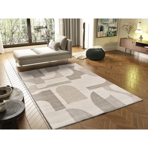 Beige-cremefarbener Teppich, 120 × 170 cm Verona - Universal-image-1
