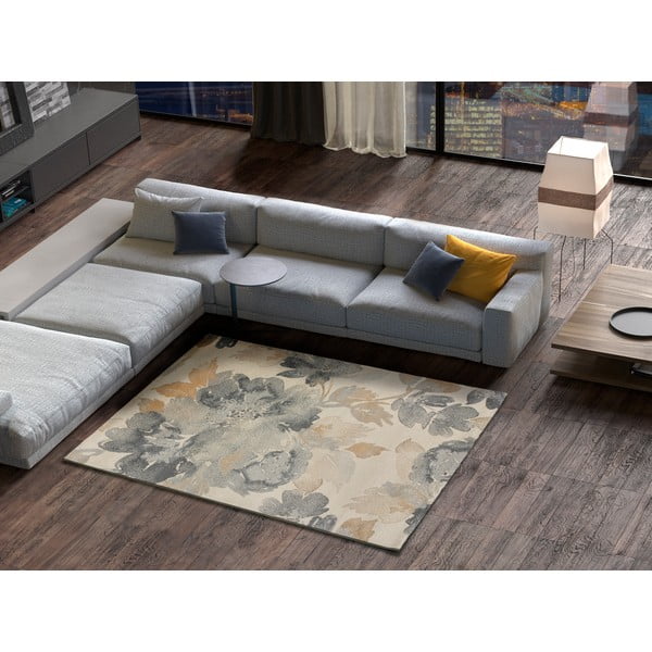 Grau-beiger Teppich, 140 × 200 cm Flores Sunset - Universal-image-1
