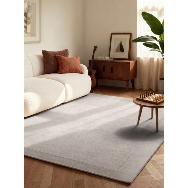 Grauer, handgewebter Teppich mit Wollanteil, 160 × 230 cm Kivi Grey - Villeroy&Boch-image-1
