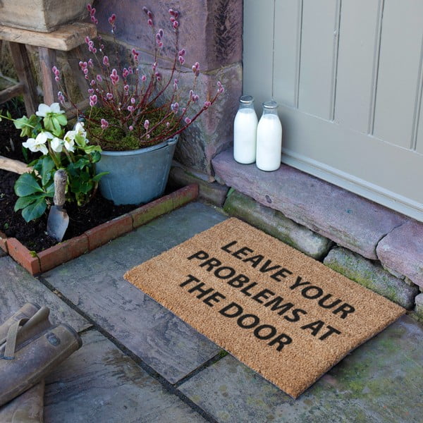 Fußmatte aus Kokosfasern, 40 x 60 cm No Problems - Artsy Doormats-image-3