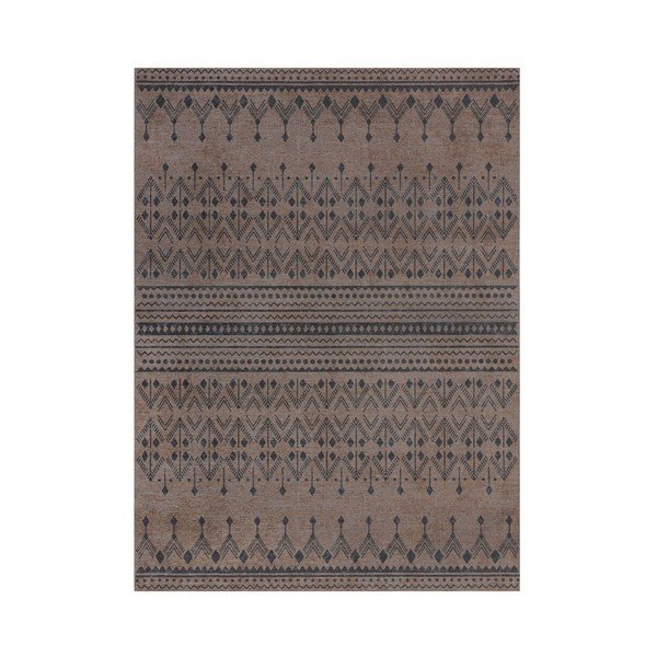 Brauner, waschbarer Teppich, 170 x 240 cm MATCH NIKO JUTE LOOK - Flair Rugs