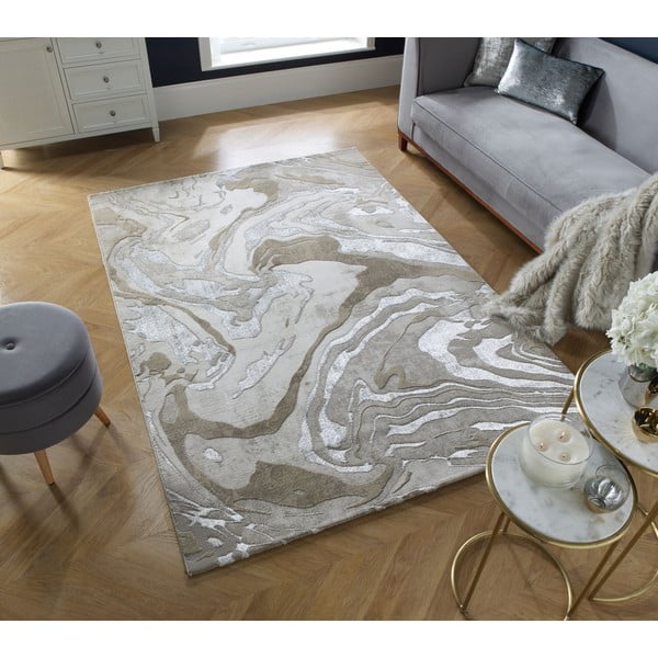 Beiger Teppich, 120 x 170 cm Marbled - Flair Rugs-image-1