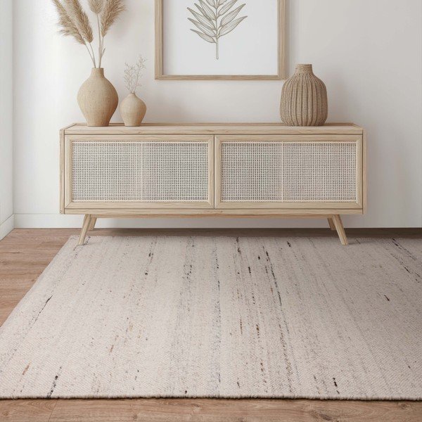 Doppelseitiger, handgewebter Teppich aus Elfenbein mit Wollanteil, 200 × 290 cm Birkdale Ivory - Asiatic Carpets-image-1