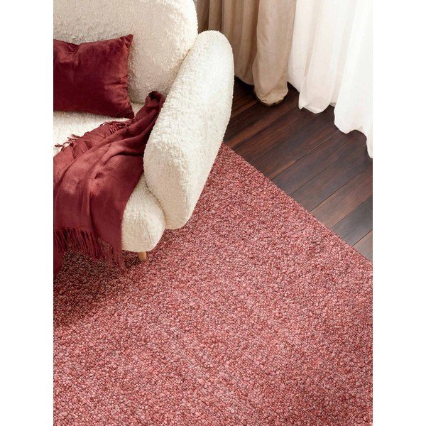 Dunkelrosa, handgewebter Teppich aus Bouclé-Material, 160 × 230 cm Notting Hill Portobello - Ted Baker-image-1