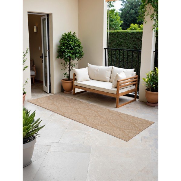 Laufmatte für drinnen und draußen in den Farben Beige und Elfenbein, 80 x 250 cm Duet Liora - Hanse Home-image-1