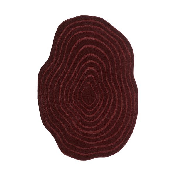 Weinroter Teppich 160 × 230 cm Pebble - ESTE