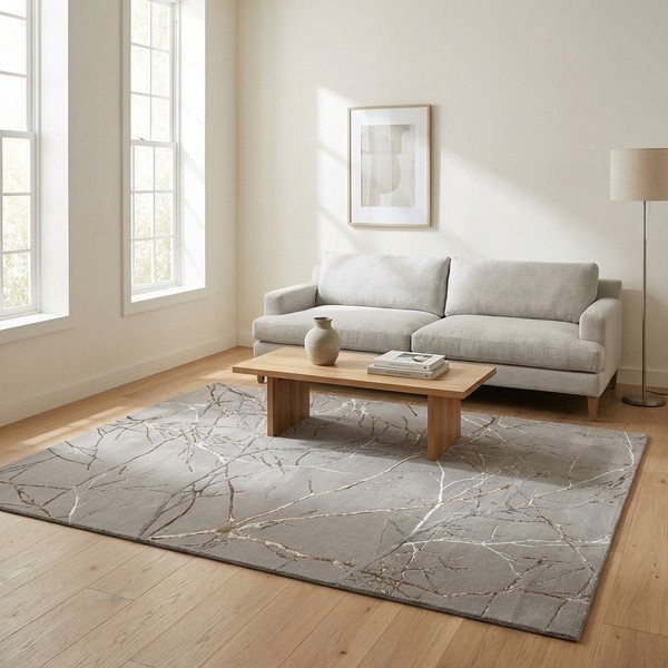 Grauer Teppich 200 x 290 cm Creation - Universal-image-1