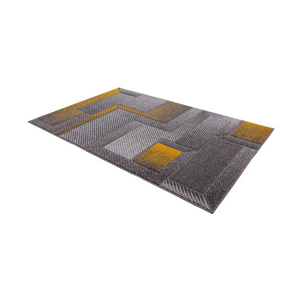 Teppich in Ockergelb und Grau, 80 x 160 cm Meteo - FD-image-4