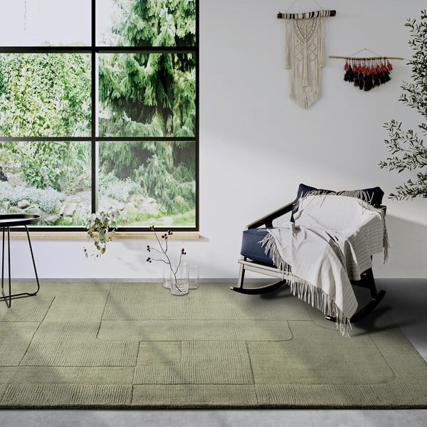 Grüner, handgewebter Wollteppich, 120 × 170 cm Charlotte - Villeroy&Boch-image-1