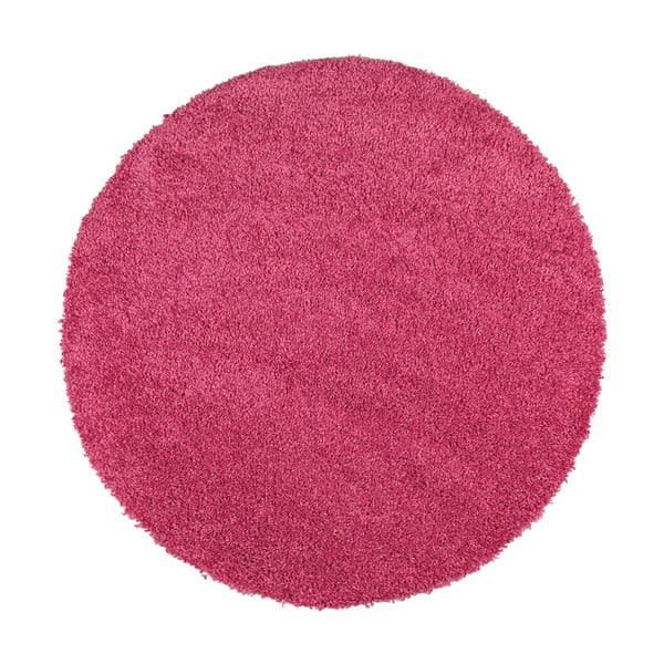 Dunkelrosa Teppich ø 100 cm Aqua Liso – Universal