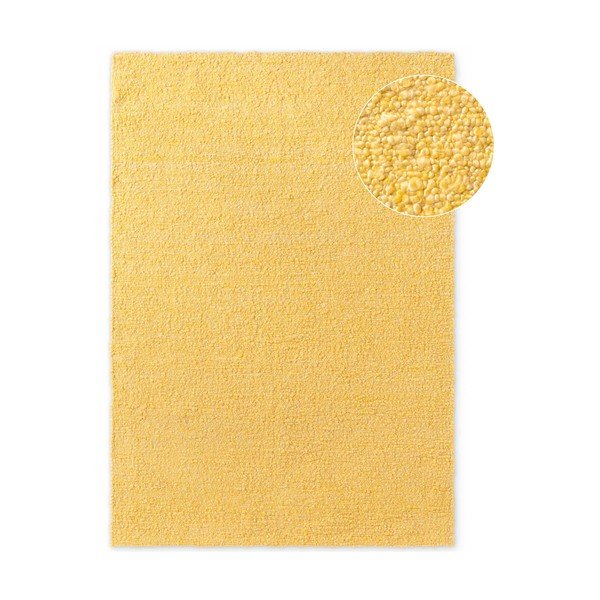 Gelber, handgewebter Teppich aus Bouclé-Material, 200 × 290 cm Notting Hill Portobello - Ted Baker