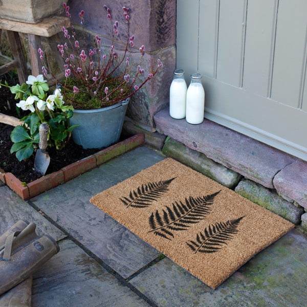 Fußmatte aus Kokosfasern, 40 x 60 cm Fern Leaf - Artsy Doormats-image-3