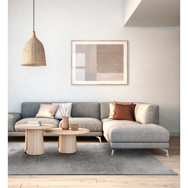 Grauer Wollteppich, 133 × 190 cm Tizo - Agnella-image-1