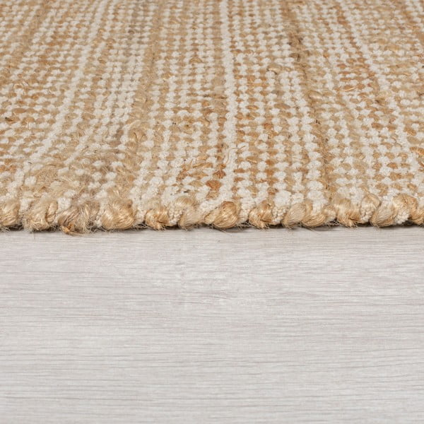 Handgewebter Jute-Teppich in Naturfarbe, 160 x 230 cm Levi - Flair Rugs-image-3