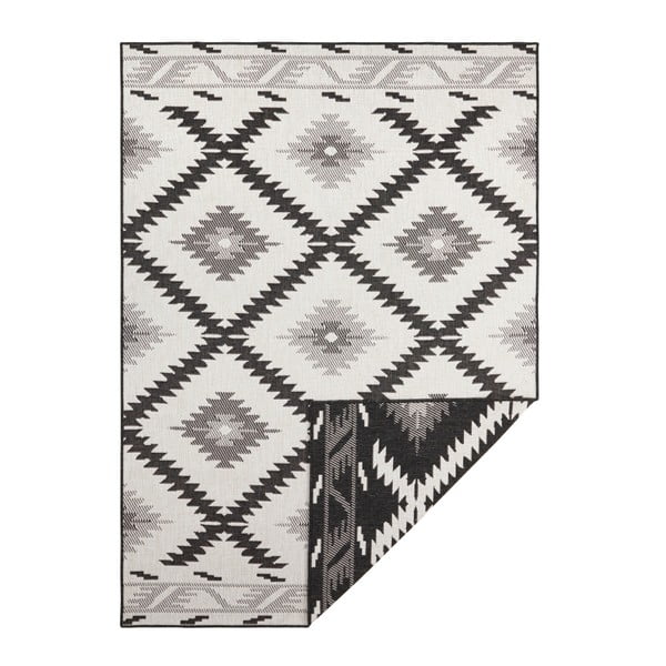 Schwarzer/beige Teppich für Innen- und Außenbereiche 120x170 cm Malibu – Hanse Home