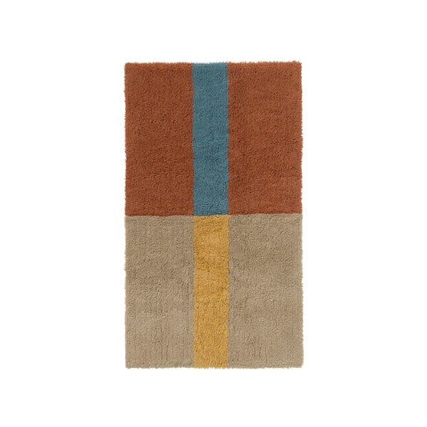 Handgewebter Wollteppich, 80 × 140 cm Chroma Cinnamon - Lorena Canals