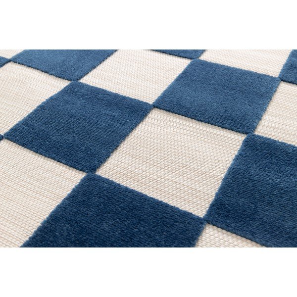 Blauer/cremefarbener Teppich für drinnen und draußen, 160 × 230 cm Cuadros - Universal-image-3