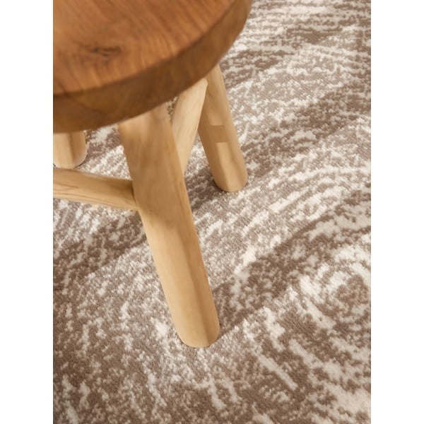 Beige-cremefarbener runder Teppich, Ø 120 cm Gloria Cavallo - Hanse Home-image-3