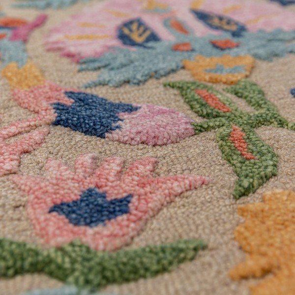 Handgewebter Wollteppich, 160 × 230 cm Amira Floral - Flair Rugs-image-2
