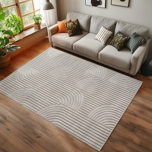 Cremefarbener Teppich 160 x 230 cm Helix 2201 - Ayyildiz Carpets-image-1