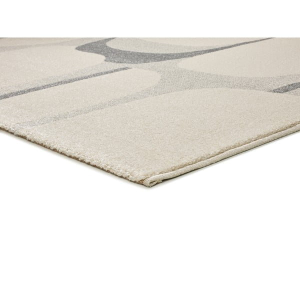 Hellgrauer/cremefarbener Teppich 133x190 cm Porto – Universal-image-3