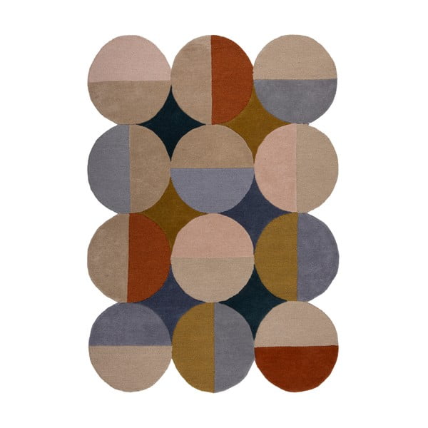 Handgewebter Wollteppich, 160 × 230 cm Mia Ellipse - Flair Rugs