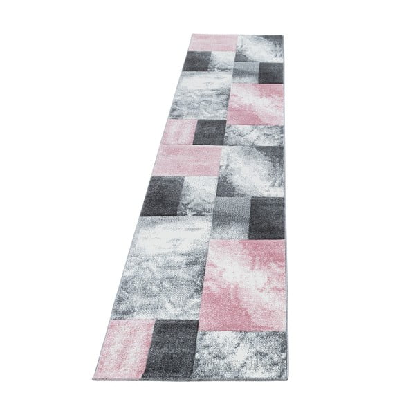 Rosa-grauer Läufer, 80 × 300 cm Hawaii - Ayyildiz Carpets