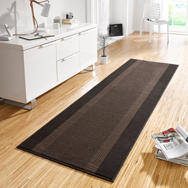 Brauner Läufer 80 × 300 cm Basic - Hanse Home-image-1