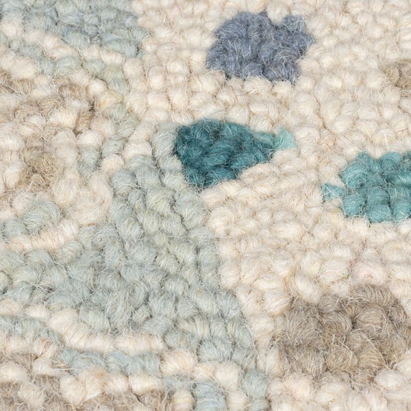 Blauer/beiger, handgewebter Wollteppich, 160 × 230 cm Eloise Patchwork - Flair Rugs-image-2
