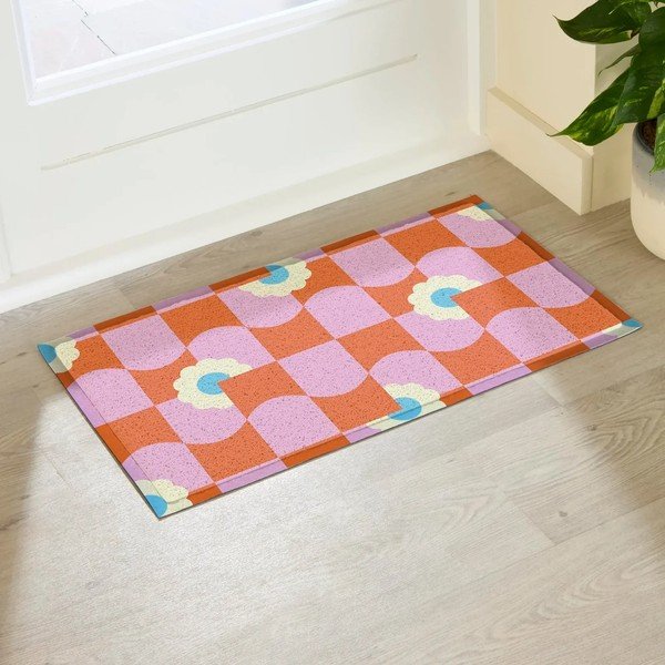 Fußmatte recycelter Kunststoff 40x70 cm Elizabeth Olwen  – Artsy Doormats-image-1