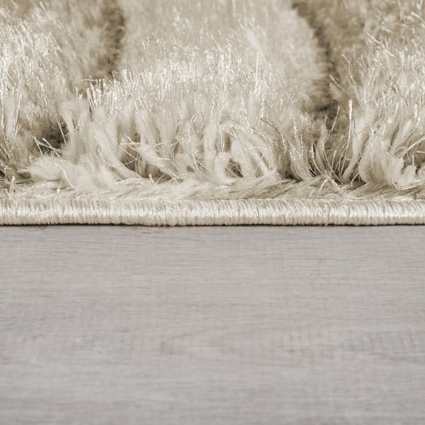 Beiger, handgewebter Teppich aus recycelten Fasern, 120 x 170 cm Velvet - Flair Rugs-image-4