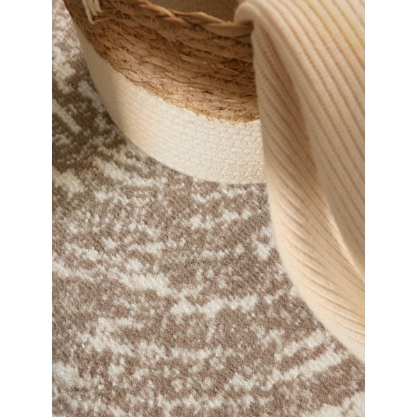 Beige-cremefarbener runder Teppich, Ø 120 cm Gloria Cavallo - Hanse Home-image-4