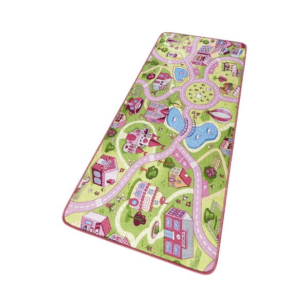 Rosa Kinderteppich 90x200 cm Sweet Town – Hanse Home-image-3