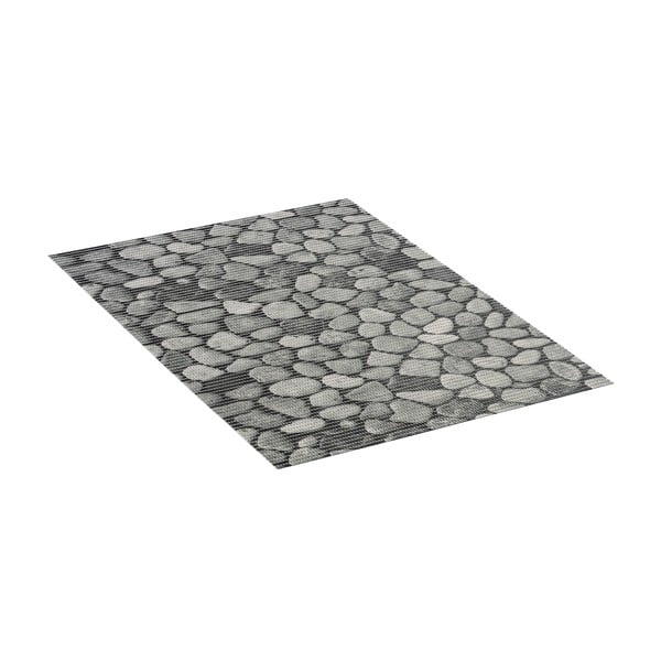 Grauer Badezimmerteppich aus Kunststoff, 50 x 80 cm Sassi - Wenko-image-2