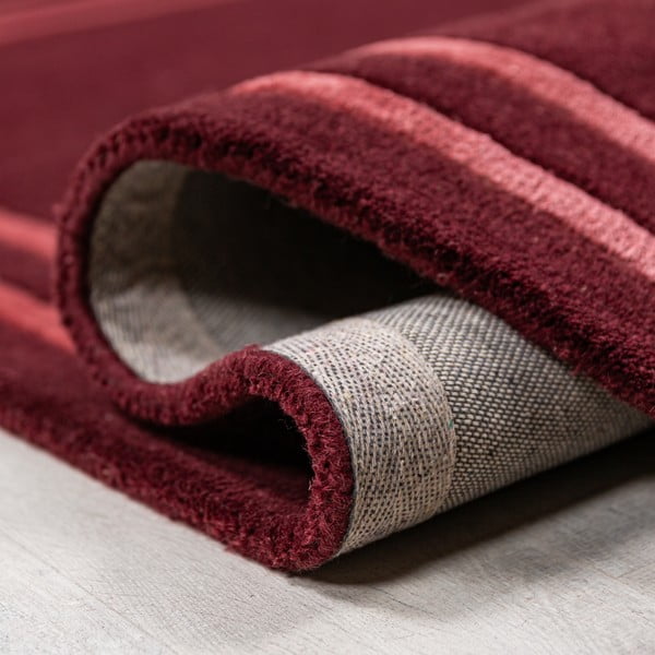 Weinroter, handgewebter Wollteppich, 160 × 230 cm Gatsby - Flair Rugs-image-3
