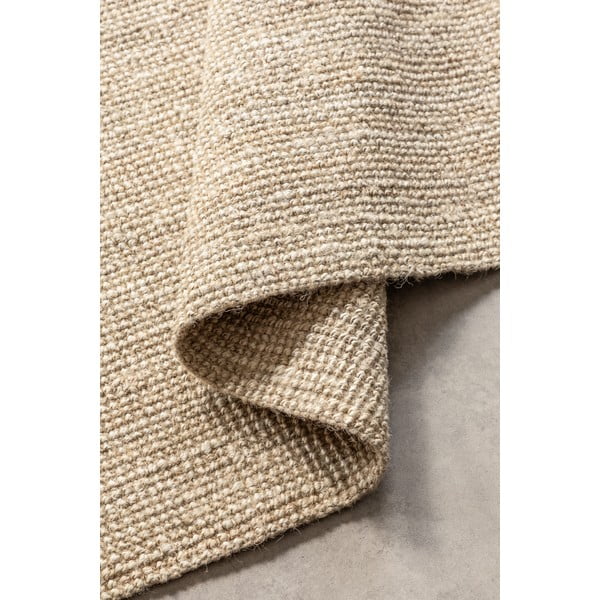 Cremefarbener Jute-Teppich, 190 × 280 cm Bouclé - Hanse Home-image-3