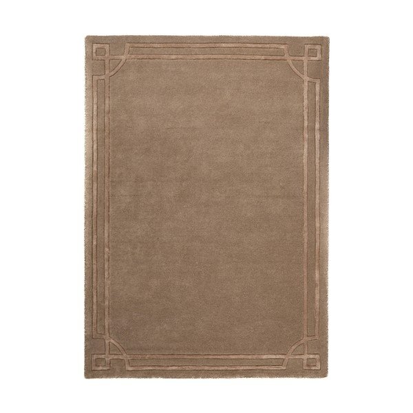 Brauner, handgewebter Wollteppich, 200 × 290 cm Gatsby - Flair Rugs