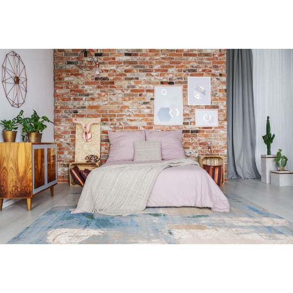 Blauer Teppich 133 × 190 cm Sensi Zashi - FD-image-1