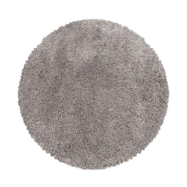 Hellbrauner runder Teppich, Durchmesser 120 cm Fluffy - Ayyildiz Carpets