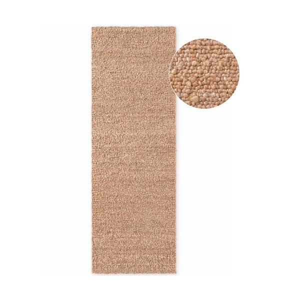Beiger, handgewebter Läufer aus Bouclé-Stoff, 80 x 200 cm Notting Hill Portobello - Ted Baker
