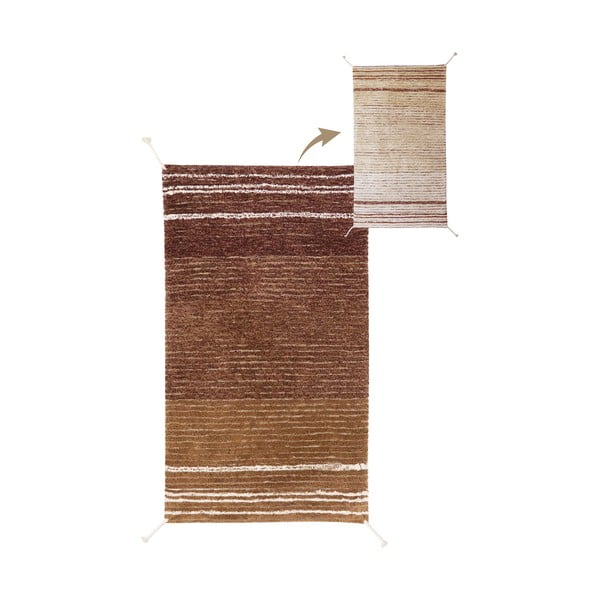 Teppich in Ziegelrot 80x140 cm Twin Toffee – Lorena Canals