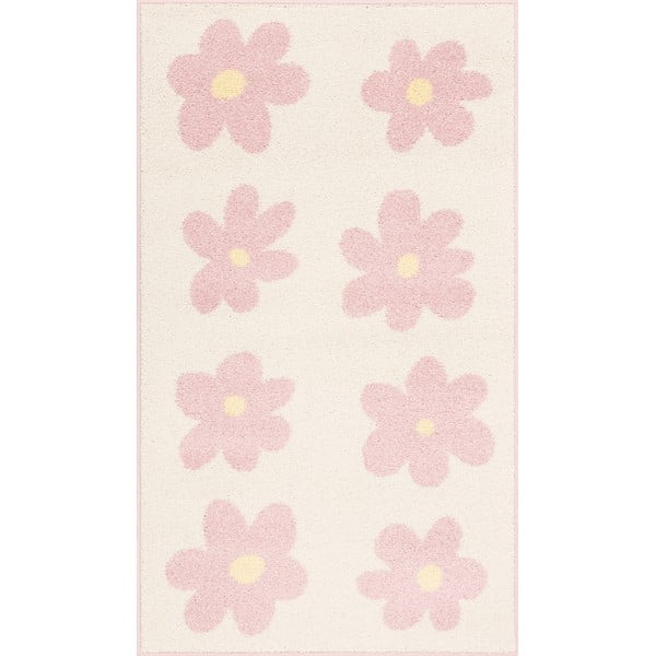 Rosa/elfenbeinfarbener Kinderteppich, 80 x 150 cm Dazzy Rose - FD