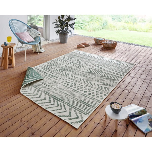 Grüner/beige Teppich für Innen- und Außenbereiche 200x290 cm Biri – Hanse Home-image-1