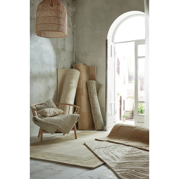 Beiger Wollteppich 200 × 290 cm Rue - Flair Rugs-image-2