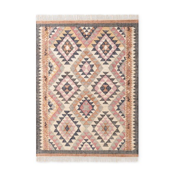 Grauer, handgewebter Jute-Teppich, 200 × 300 cm Roya Parsa - Elle Decoration
