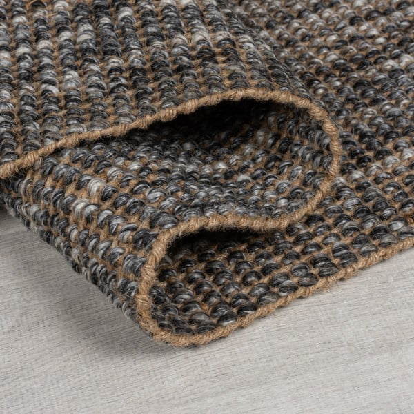 Grauer wendbarer/handgewebter Teppich 60x110 cm – Flair Rugs-image-3
