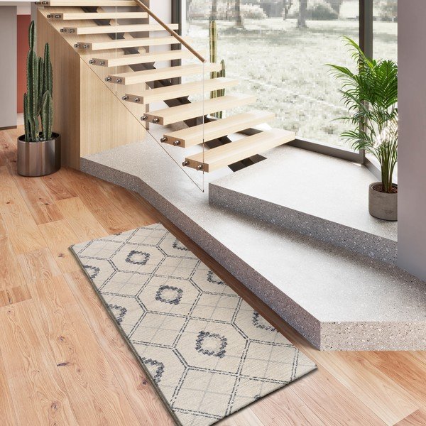 Blauer/beige Teppich 80x200 cm Siroco – Universal-image-1