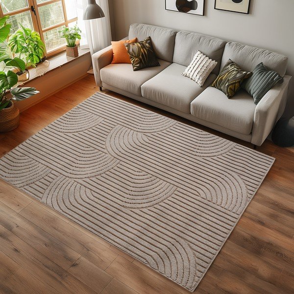 Beiger Teppich 120 × 170 cm Helix 2201 - Ayyildiz Carpets-image-1