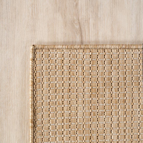 Beiger runder Teppich für den Innen- und Außenbereich, Durchmesser 120 cm Mira 1450 - Ayyildiz Carpets-image-2